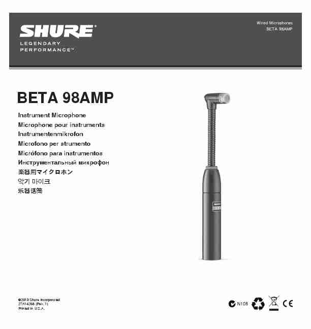 Shure Microphone BETA 98AMP-page_pdf